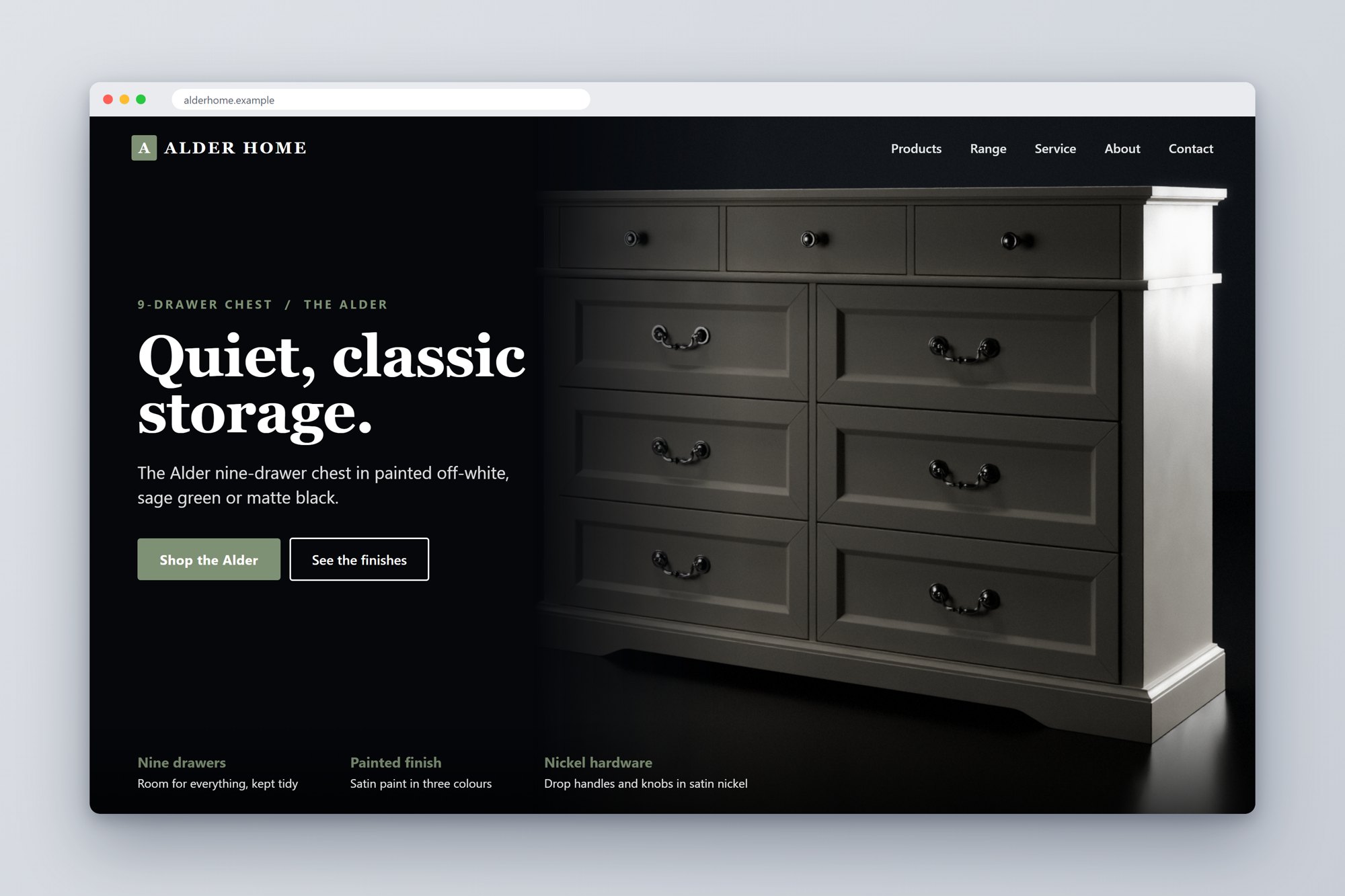 Website: desktop hero