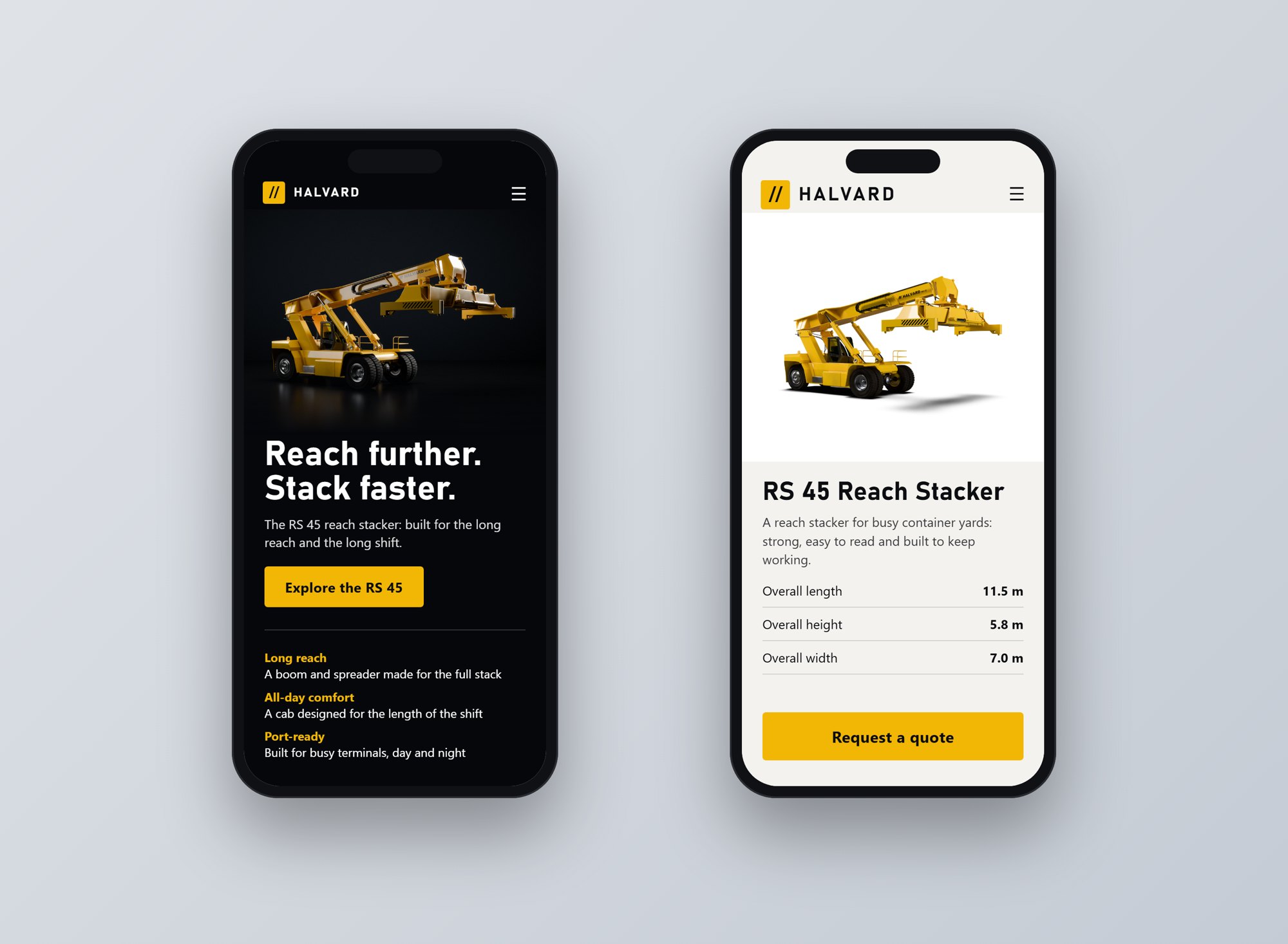 Website: on a phone